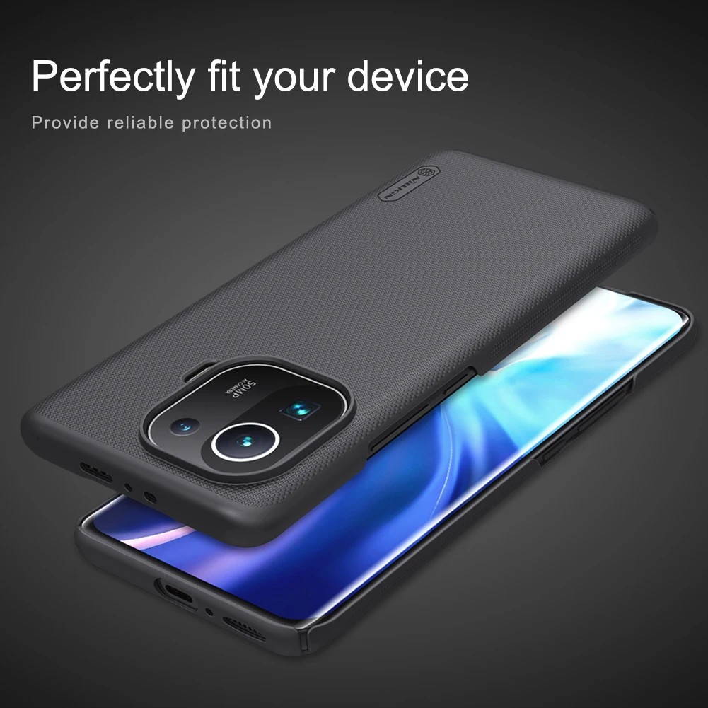 Nillkin for Xiaomi Mi 11 Pro Case Super Frosted Shield Ultra-Thin Hard Protection Back Cover for Xiaomi Mi11 Mi 11 Pro 5G Case