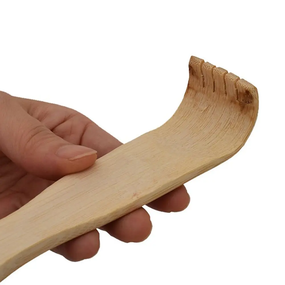 Manual durável de madeira produtos de saúde letras volta rolo vara coçar backscratcher massagem vara volta scratcher