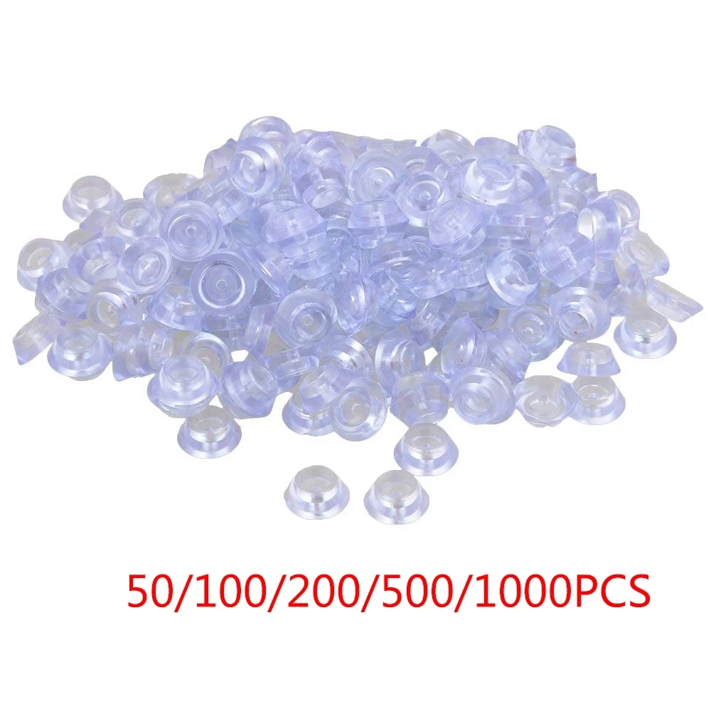 

50/100/200/500/1000PCS Transparent Silicone 20x8x12mm Round Soft Anti-slip Foot Pad for Furniture Feet Chair Cup Table Cabinet