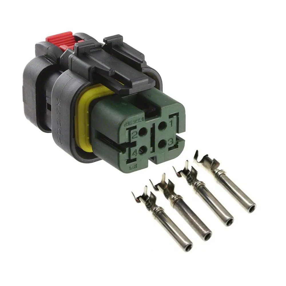 AMP/TE 4 Pin Auto 776524-4 sensor plug,Circuit repair pressure sensor plug for Excavator Carter E320D/C6 etc.Green