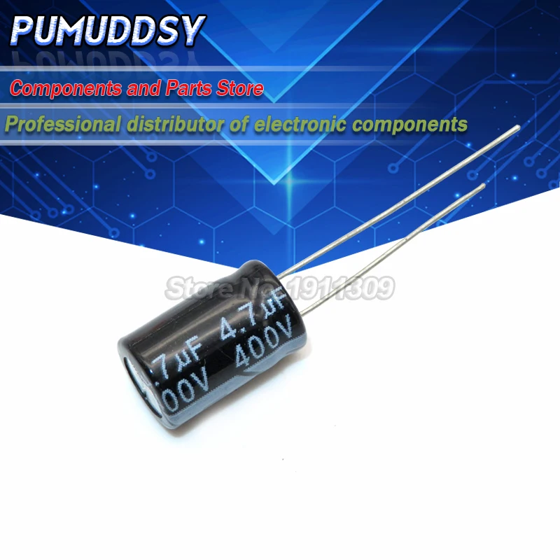 20 Higt quality 400V4.7UF 8*12mm 4.7UF 400V 8*12 Electrolytic capacitor