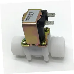 G3/4 Plastic Electromagnetic Valve 12V 24V 220V Solenoid Valve Water Diverter Device Normally Closed Type PP Pressure Switch