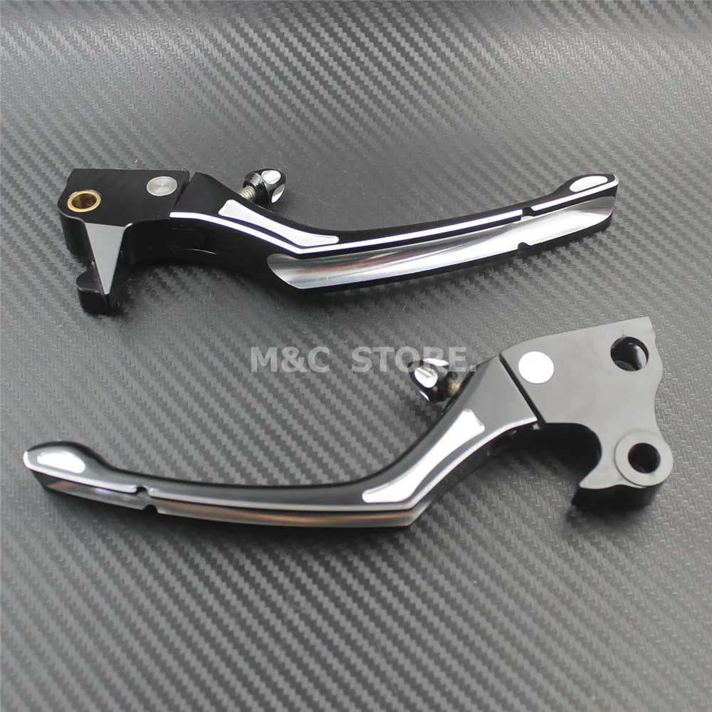 1 Pair Motorcycle Adjustable Regulator Brake Clutch Handle Lever CNC Aluminum For Harley Sportster XL883 XL1200 X48 2004-2013