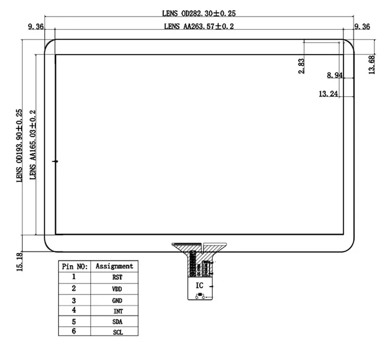 Imagem -03 - Polegada 282 mm 193 mm Indústria Capacitivo Toque Digitador da Tela do Painel de Vidro Usb Placa Motorista 12