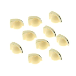 10x Cream Chicken Head Knob Small Mini Guitar AMP Amplifier Knobs Effect Pedal Knob Electric Guitar Part Guitar Accessories