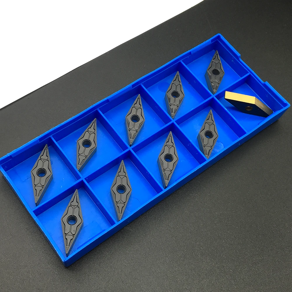 10 Chiếc VNMG160404 TM PC4225 Cắt Máy Tiện CNC Dụng Cụ Dao Phay Bên Ngoài Dụng Cụ Xoay Carbide Lắp Cao Cấp Dụng Cụ Quay Rau
