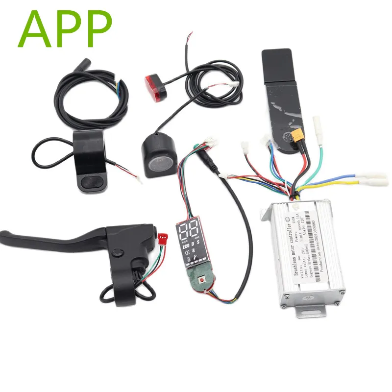 36V 350W 15A Motor Controller+Dashboard+Front/Rear Light Speed Controller for Xiaomi Scooter Electric Bicycle E-Bike