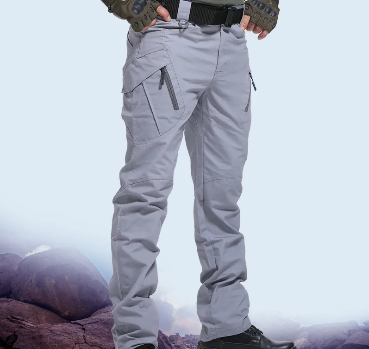 2021 New Mens Tactical Pants Multiple Pocket Elasticity Military Urban Commuter Tacitcal Trousers Men Slim Fat Cargo Pant 5XL