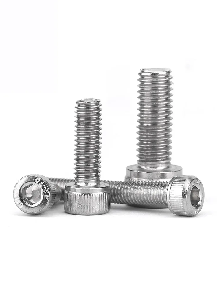 

Hexagon Hex Socket Cap Head Bolt M1.4 M1.6 M2 M2.5 M3 M4 M5 M6 M8 304 Stainless Steel DIN912 Allen Screw