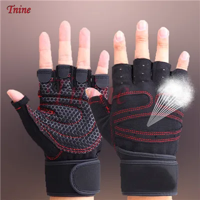 Weightlifting Men/Women Half Finger Gloves Gym Workout Training Bodybuilding Gloves Dumbbell Fitness Half Finger Hand Protector