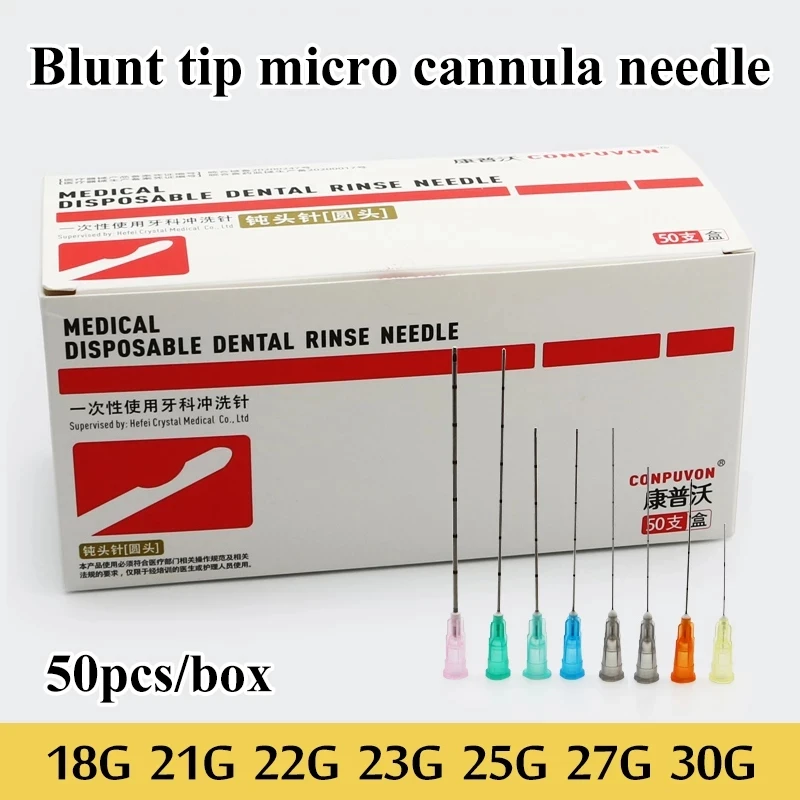 Blunt tip micro cannula medical injection needle 18G 21G 22G 23G 25G 27G 30G Plain Ends Notched Endo needle tip Syringe