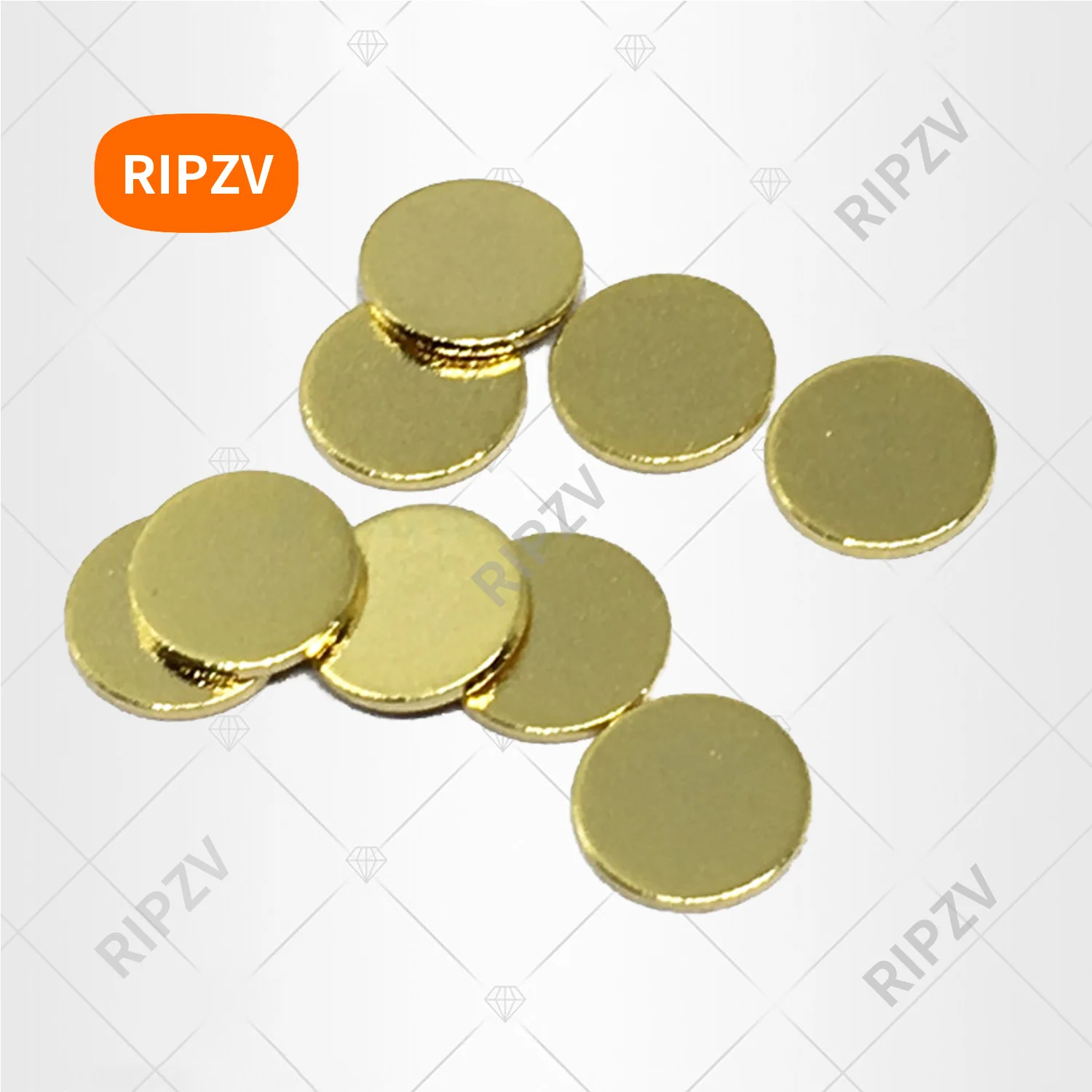 circular conductive copper connectors battery protection board Shrapnel 1 2 3 4 5 6 7 8 9mm gold plated round pad brass RIPZV