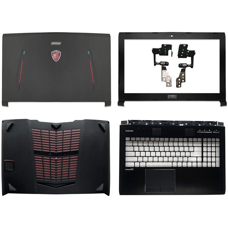 New For MSI MS-16L1 MS-16L2 MS-16L3 GT62 GT62VR Laptop LCD Back Cover Front Bezel Palmrest Bottom Case Hinges 3076L2A231Y311