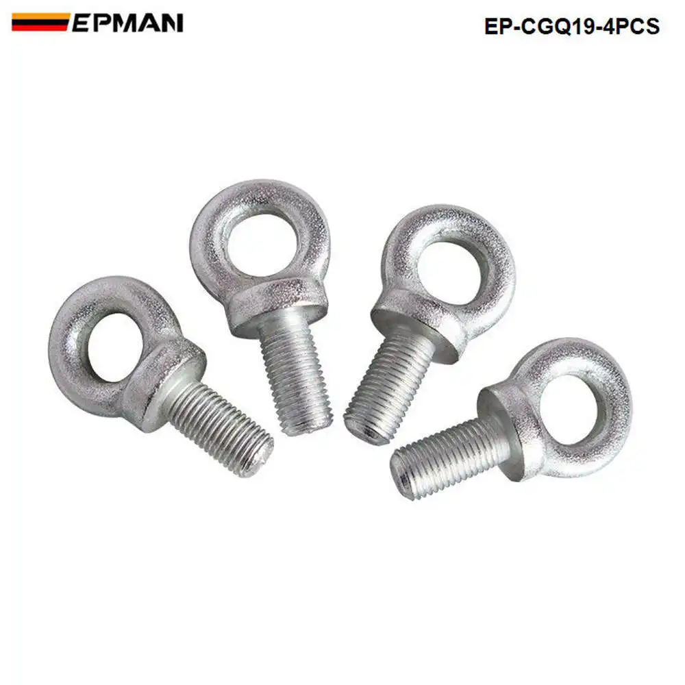 Arnés de competición Tamaño del perno del ojo: 7/16 Juego de 4 piezas para arnés de cinturón de seguridad de asiento de carreras para VW Golf GTI MK2 8 EP-CGQ19-4PCS