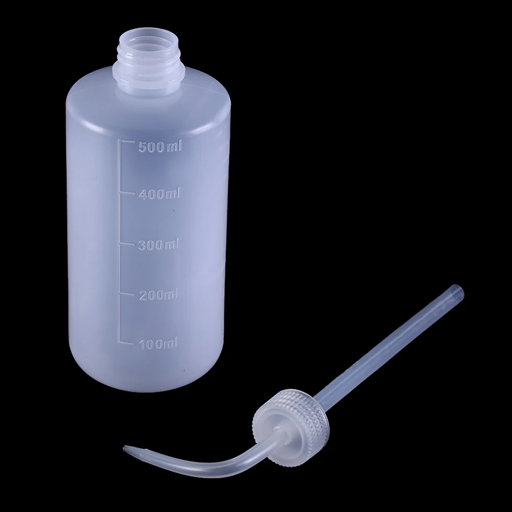 Panjang Melengkung Transparan Botol Air Liquid Container Botol Semprot Ketel Air Alat Laboratorium