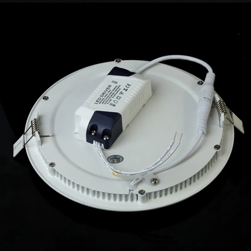 Możliwość przyciemniania oświetlenie panelowe LED sufitowe oprawa wpuszczana typu Downlight 3w 4w 6w 9w 12w 15w 25w okrągłe światło punktowe LED AC85-265V