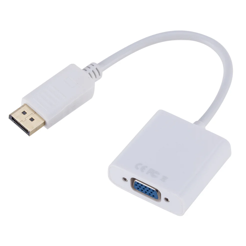 LccKaa DisplayPort Display Port DP zu VGA Adapter Kabel Stecker auf Buchse Konverter für PC Computer Laptop HDTV Monitor Projektor – Detail 7