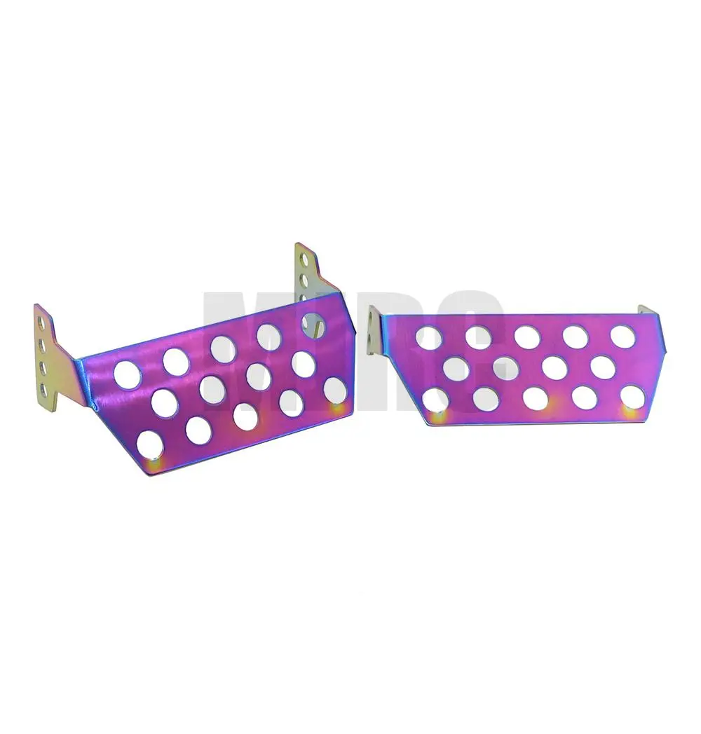 5 szt. Stalowe Osłony Ochronne na Oś Zderzaka Antykolizyjne Płyty Ochronne Podwozia do Trax 1/10 Rc Crawler Trx-4 Trx4