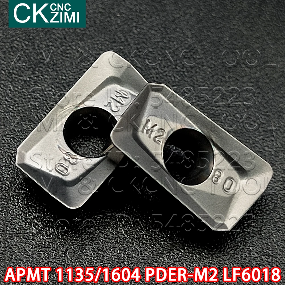 APMT1135PDER-M2 LF6018 APMT1604PDER-M2 LF6018 CNCคาร์ไบด์แทรกเครื่องกลึงโลหะเครื่องจักรกลเครื่องมือAPMTสำหรับสแตนเลส