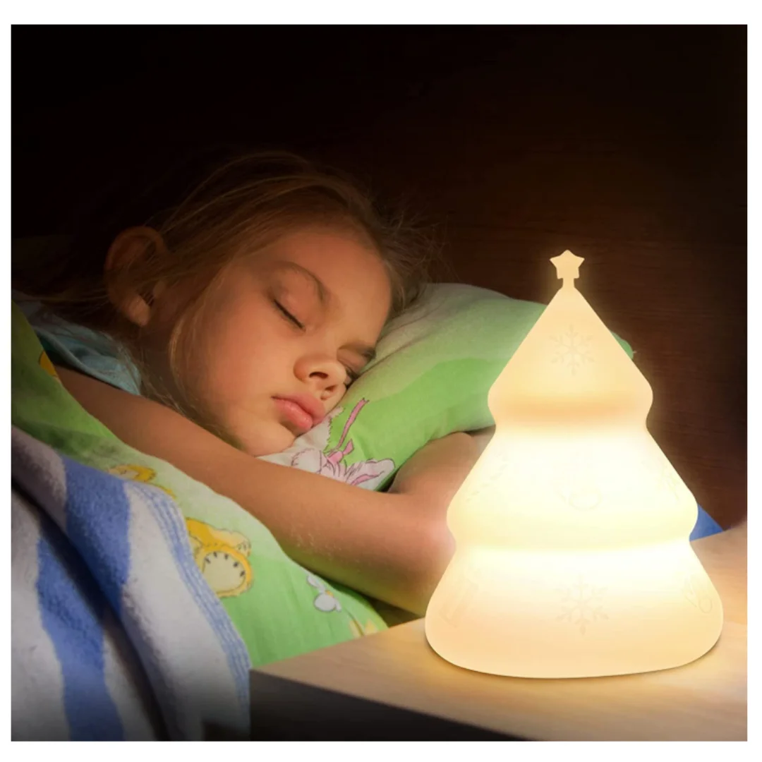 Rechargeable LED Table Lamp, Night Light, 7 Colors, Changing, Christmas Decoration