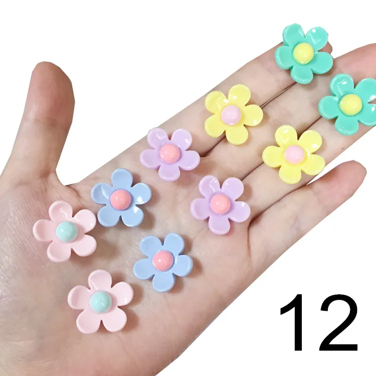 Children's Pink Butterfly Shell Clip-on Earrings, 5 Pairs