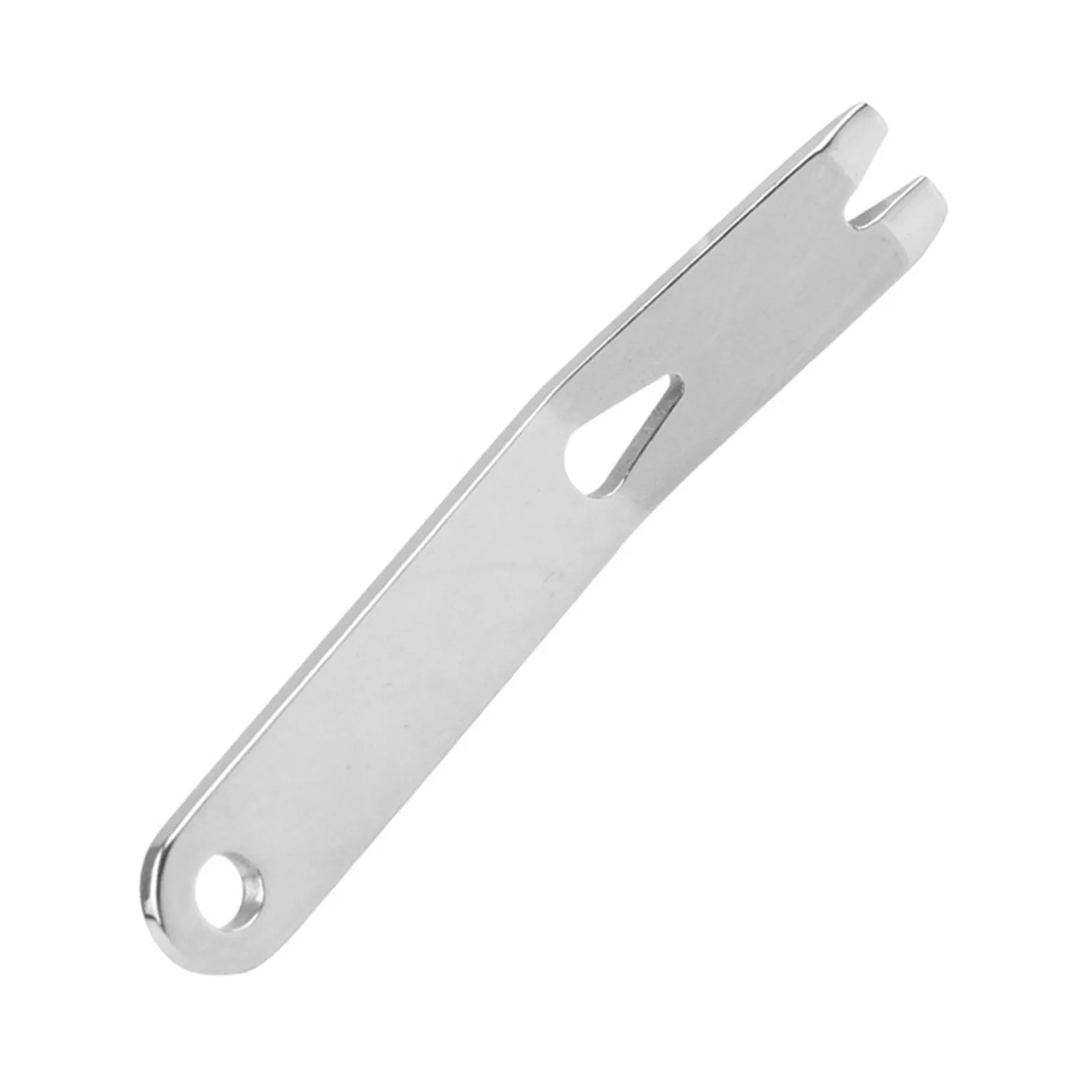 Mini Pocket Silver Survival Crowbar Crank Scraper Stainless Steel Keychain For Camping Hiking Outdoor Tool Gadgets Pleasant