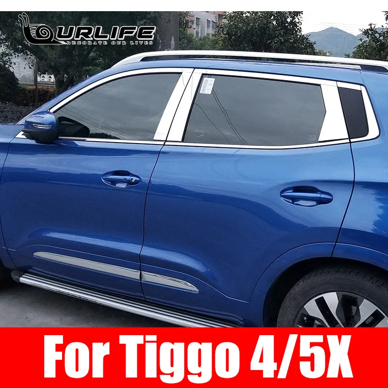 

Window Cover Trim Stainless Steel Mouldings Car Modification Exterior Accessories Garnish Pillar For Chery Tiggo 4 5X 2019 2020