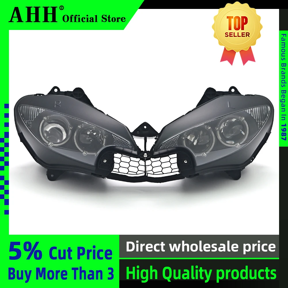 AHH Motorcycle Headlight Headlamp Head Light For YAMAHA YZF 600 R6 2003 2004 2005 YZF-R6 03 04 05 Head Lamp Headlight assembly