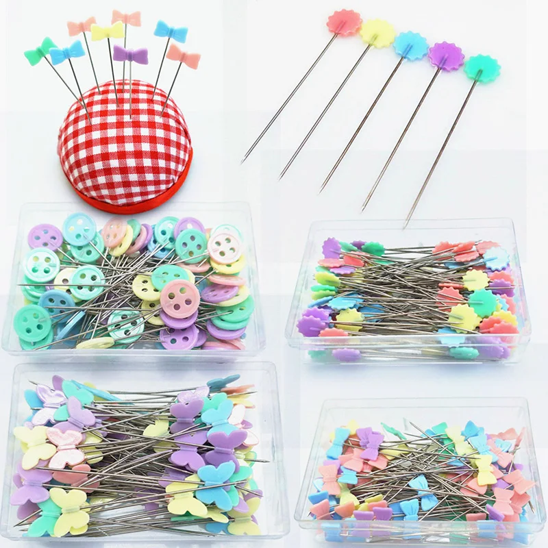 

100Pcs DIY Dressmaking Pins Embroidery Patchwork Pins Accessories Tools Sewing Needle DIY Sewing Accessories Stainless Steel