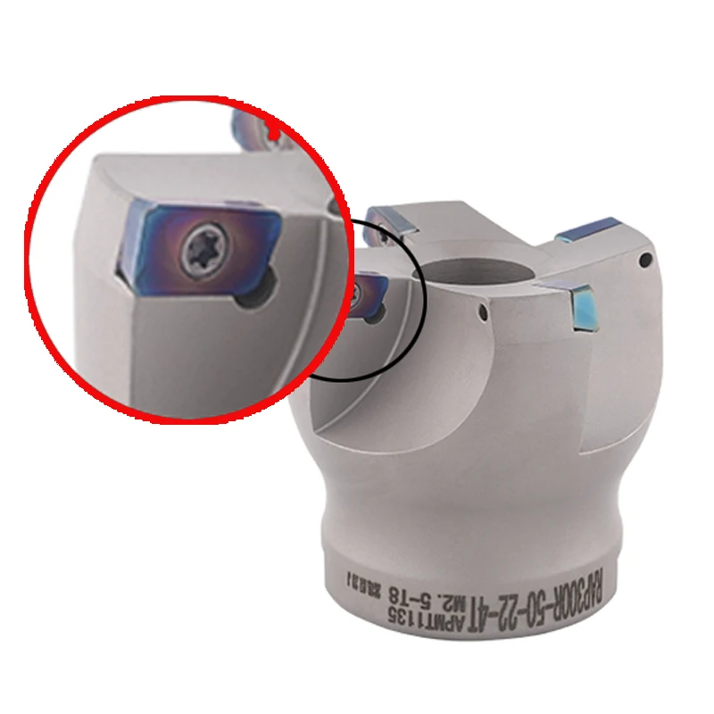 

OYYU RAP RAP300R RAP400R 75 Degree Bad Inserts Re-use CNC Face Milling Cutter Head 50 63 80mm Lateral Insert APMT BAP300R/400R