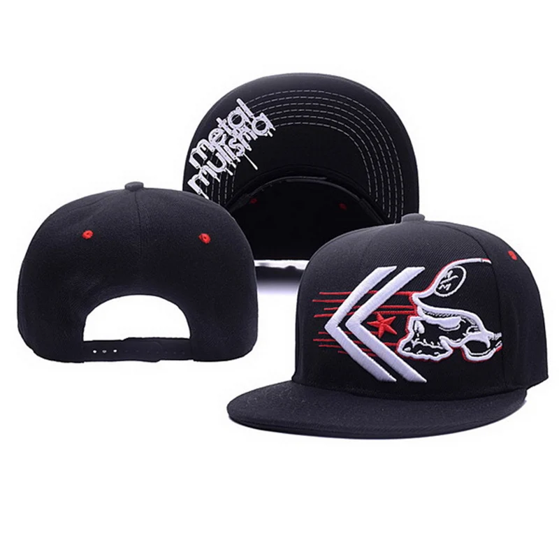 Gorra de béisbol bordada para hombre y mujer, gorra de béisbol de algodón con bordado de Mulisha de Metal para exteriores, Unisex, Snapback, Hip