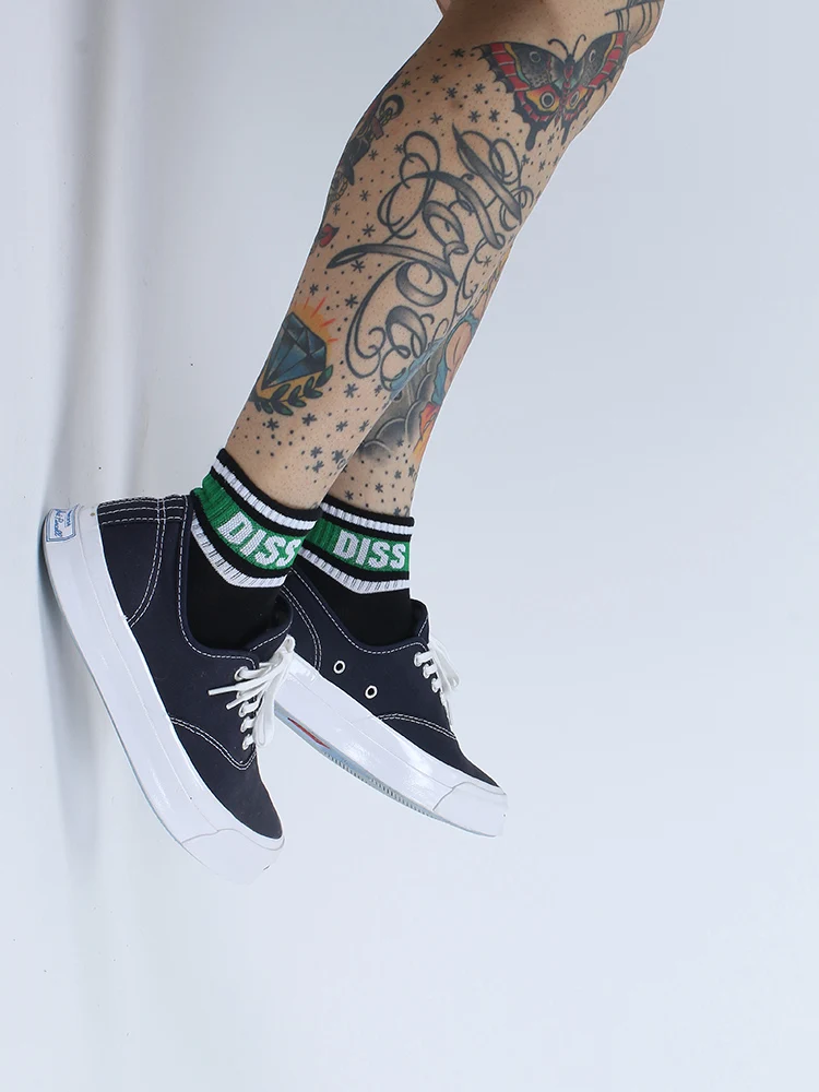 Spring Summer Striped Letters DISS Low Short Sock Men and Women INS Tide Street Sports Tube Skateboard Socks