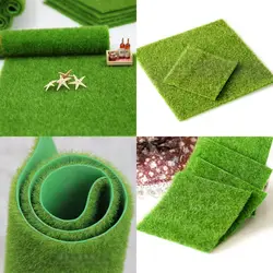 1 Pcs 30CM 15CM Artificial Grass Fake Lawn Simulation Miniature Garden Ornament Dollhouse New Accessories