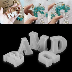 26 Letter Mold Alphabet Number Silicone Molds Crystal Glue Epoxy Resin Casting Mold For DIY Jewelry Making Craft Accessories