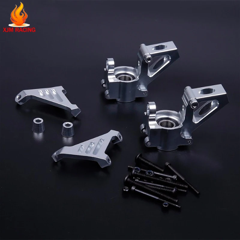 Set di supporti per mozzo anteriore in metallo CNC per 1/5 Hpi Rofun Rovan Km Baja 5b 5t 5sc Truck Rc Car Toys Parts