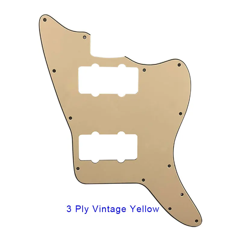 Xinyue personalizado pickguard-para eua 13 buracos parafusos jazzmaster guitarra elétrica pickguard em branco com 2 captadores substituição