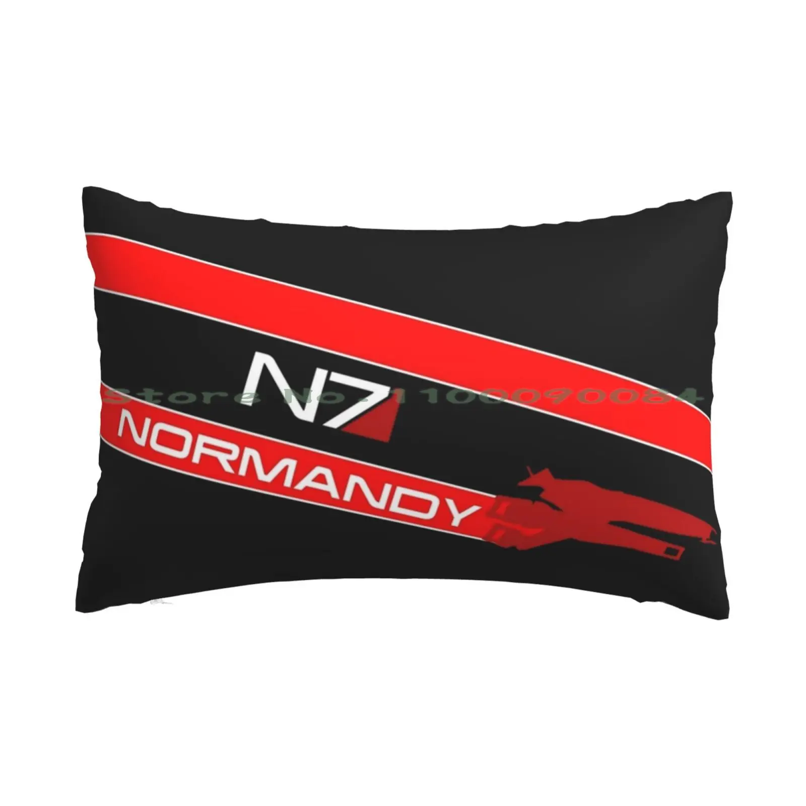 Normandy-N7 Pillow Case 20x30 50*75 Sofa Bedroom Mass Effect 1 Mass Effect 2 Mass Effect 3 Mass Effect Normandy Mass Effect