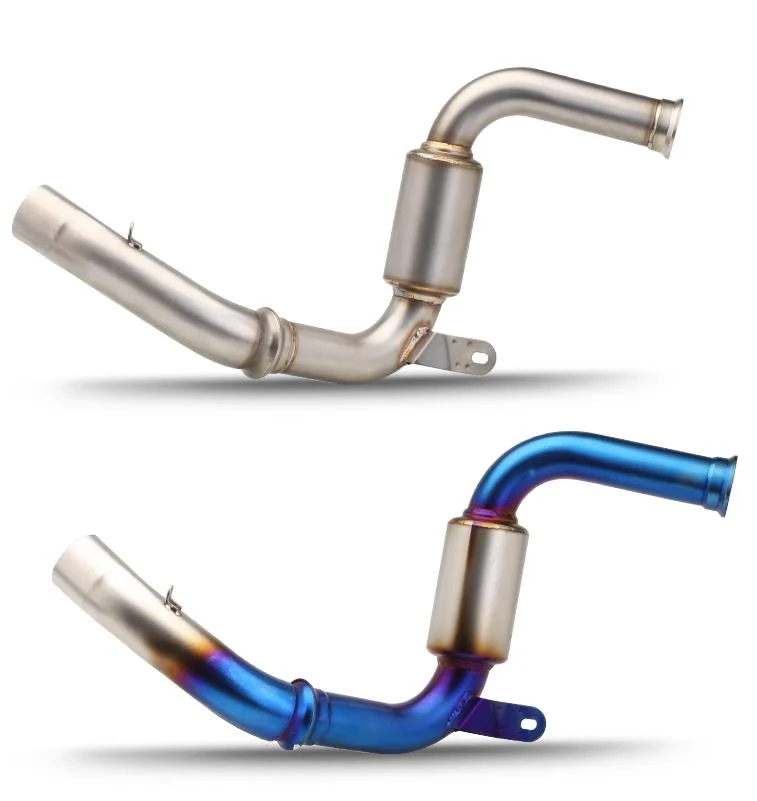 

Для KTM DUKE 390 250 200 2017 2018 2019 2020 мотоциклетный соединитель выхлопной трубы среднего звена, надеваемая выхлопная система