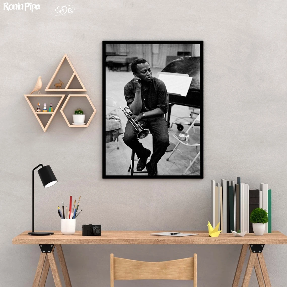 Miles Davis Music Star Poster Art Print Canvas Painting Wall Pictures Living Room Home Decor (No Frame)
