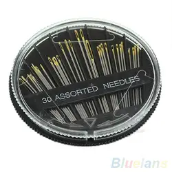 Sewing Needle Set Assorted Hand Embroidery Mending Quilt Sew Case Tools for DIY Crafts Patches Fashion 30 pcs/lot