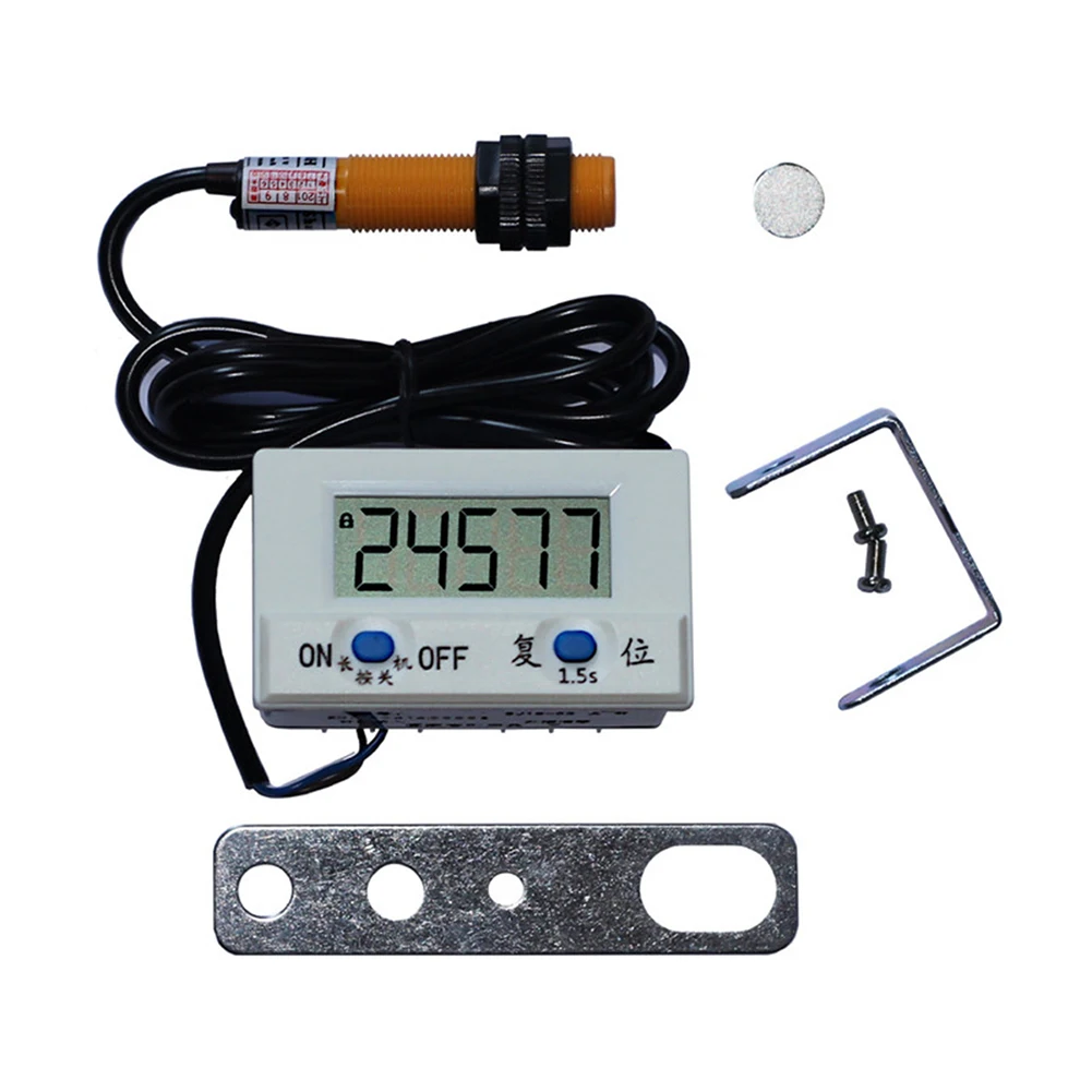 Taidacent Intelligent Punch Electronic Digital Display Counter Magnetic Induction Sensor 6 5 Digit Counter Industrial Counting