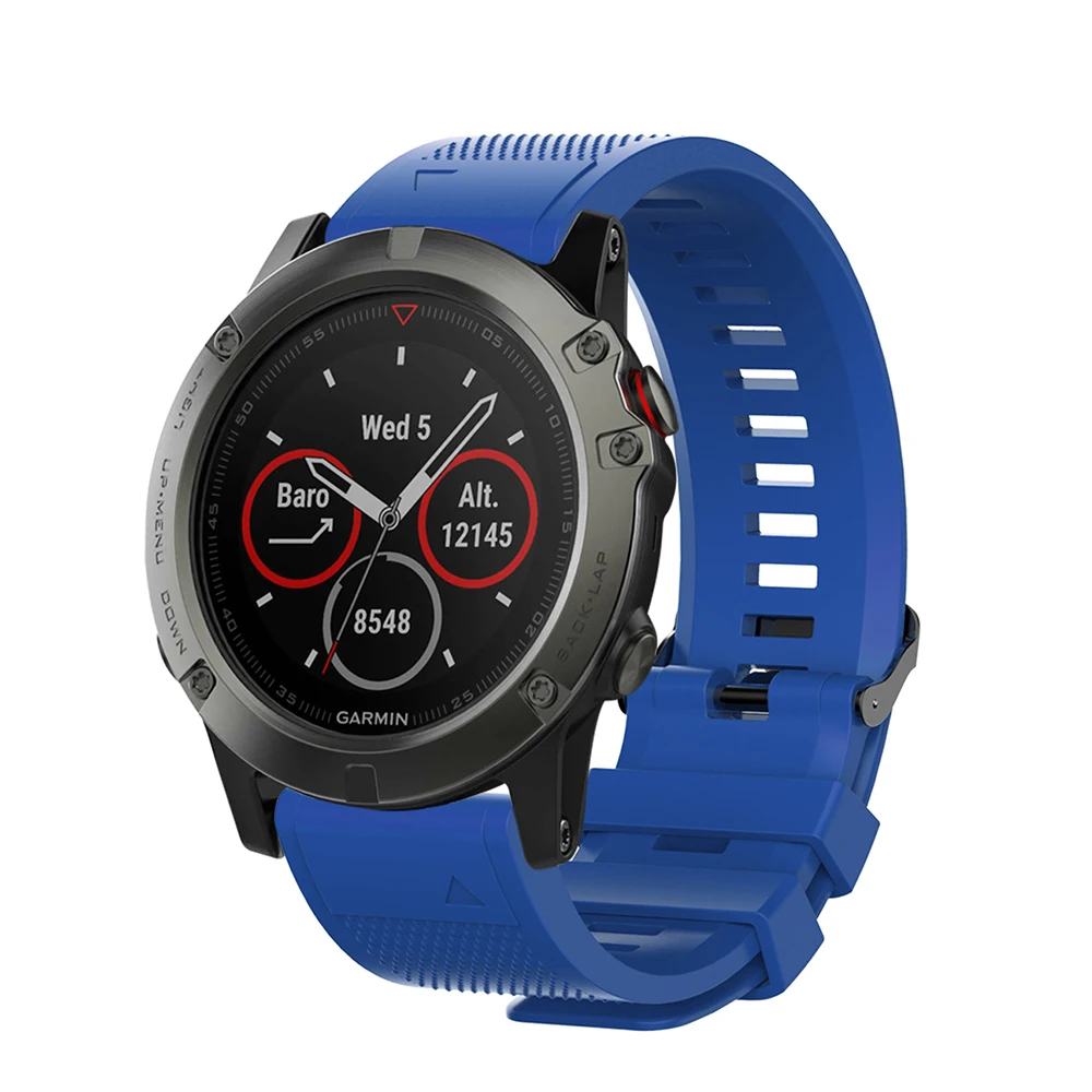 26mm Silicone Watchband For Garmin Fenix 5X/5X Plus/6X Quick Release Easy Fit Bracelet Strap Wristband for Garmin Fenix 3 3 HR