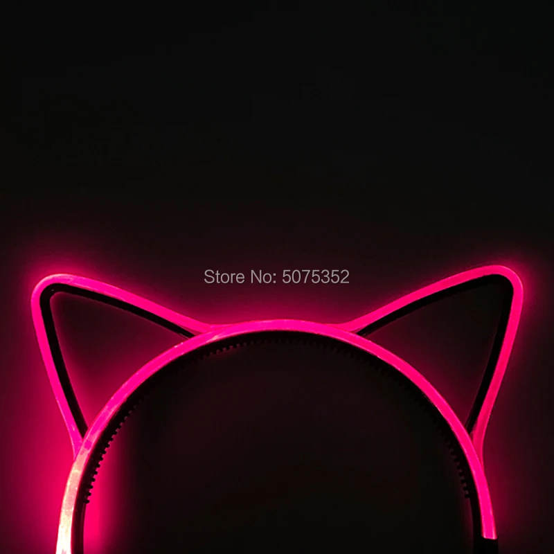 New LED Headwear Women Girls Cat wear Flashing Headband LED Light up Headwear Carnival Concert Supplies