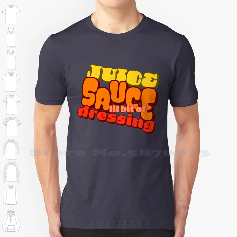 , Sauce , Lil Bit Of 100% Cotton T-Shirt Sauce Funny Orange Yellow Vsco Cute Trendy Memes Yung