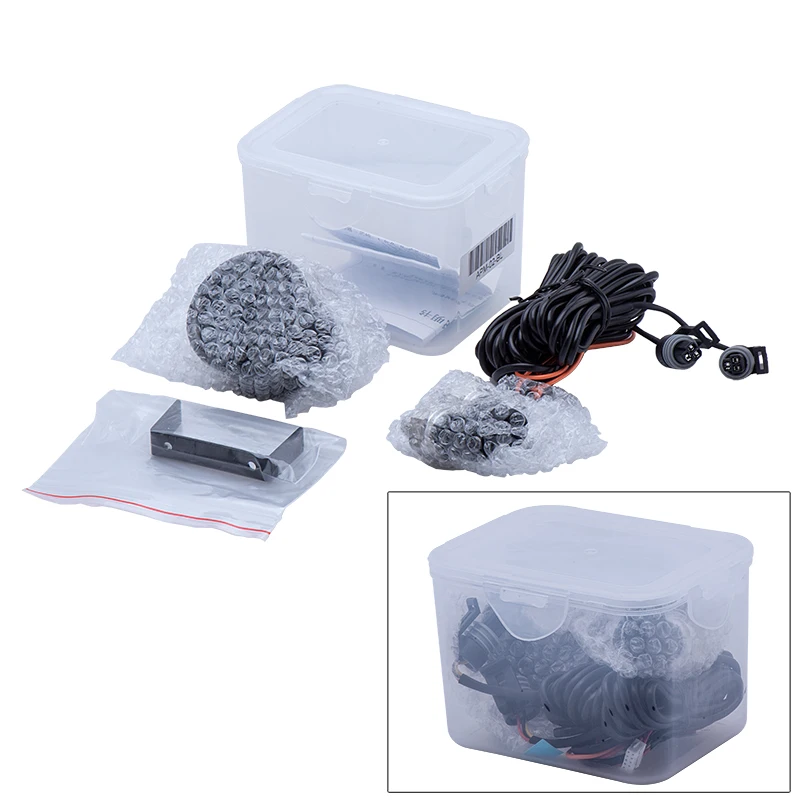 52mm Dual display dual air pressure gauge PSI Bar air suspension RED&Blue LED With 2pieces 1/8NPT Electrical Sensors