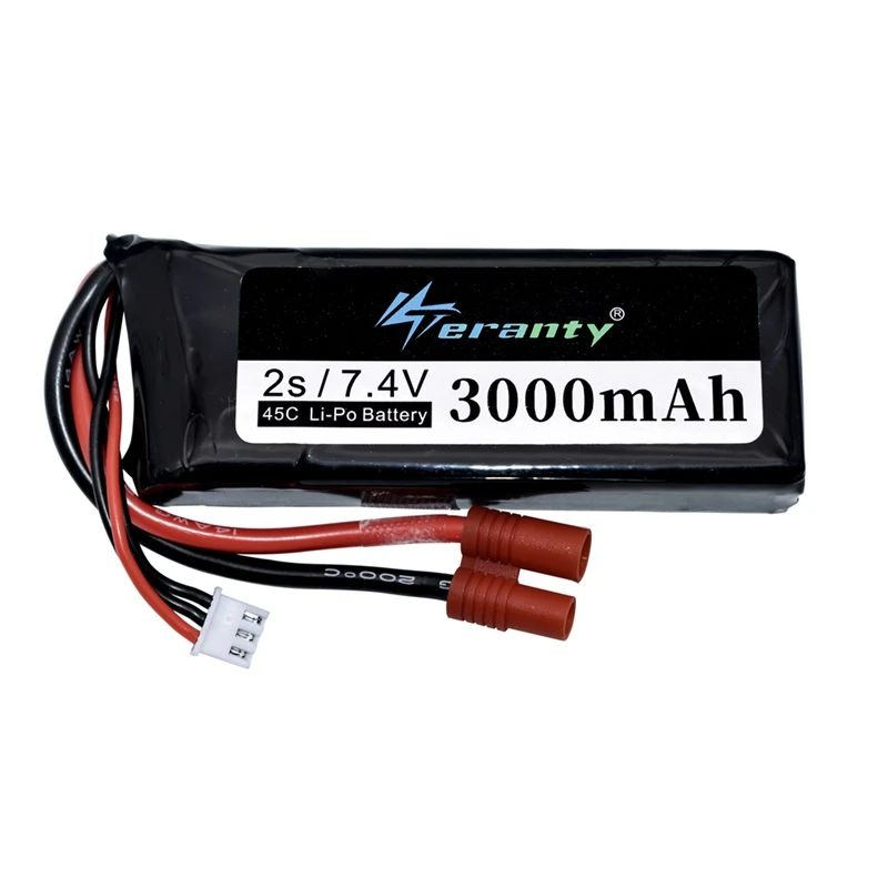 2s RC Lipo Battery 7.4v 3000mAh and USB Charger for Syma X8C X8W X8G X8 X8HC X8HG X8HW HQ899 T70CW RC Quadcopter Spare Parts