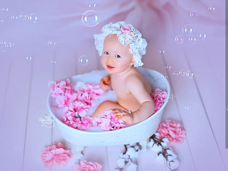 multifunction can fill with water iron shower bathtub newborn Photography Props shooting baby bathtub cotton lovely  prop