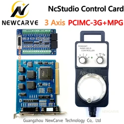 Ncstudio 3 Axis Control System PCIMC 3G Motion Control Card With Electronic Handwheel For CNC Router V5 System NEWCARVE