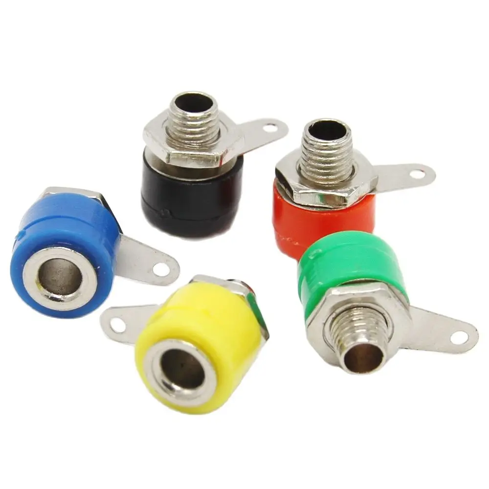 4mm Banana Binding Post Test Connector Electronic experiment panel 4mm Socket Connector 10Pcs/Lot