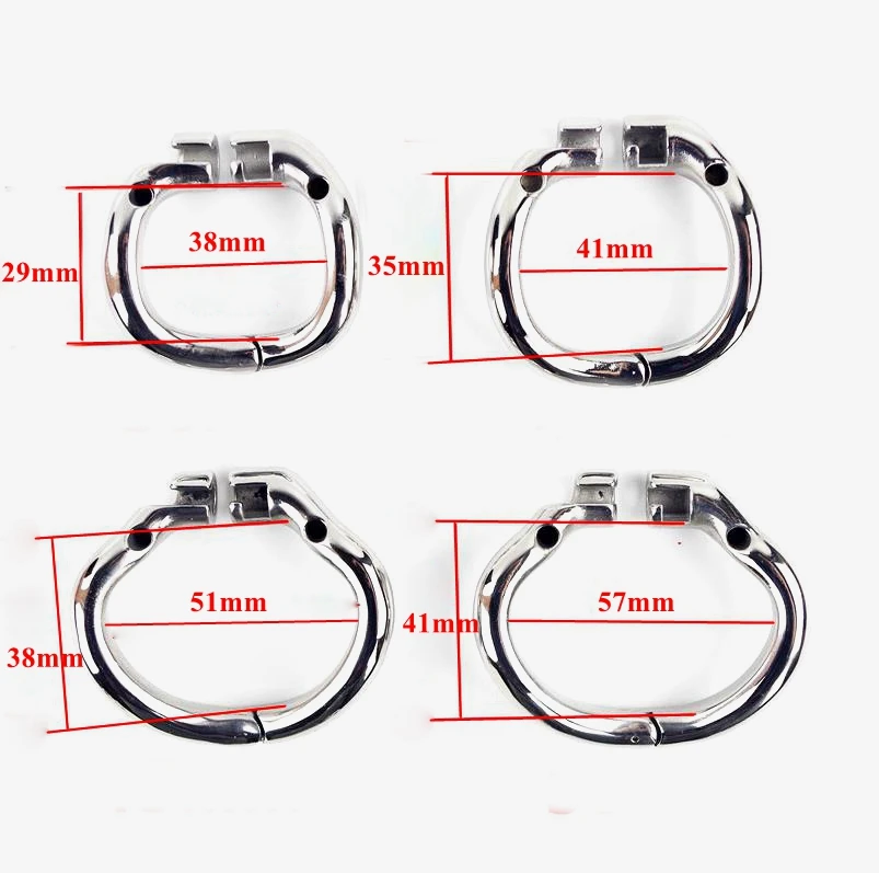 BDSM Stainless Steel Male Chastity Device Hinge Back Ring Removable Cage End Chastity Belt Penis Lock Chastity Cage Sex Toys CB